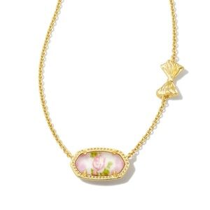 Kendra Scott x loveshackfancy purple rose necklace blooming heirloom bra…
